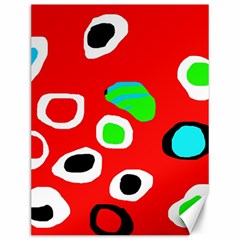 Red abstract pattern Canvas 12  x 16  