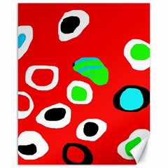 Red abstract pattern Canvas 16  x 20  