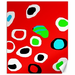 Red abstract pattern Canvas 20  x 24  