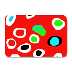 Red abstract pattern Plate Mats