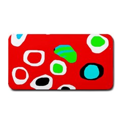 Red abstract pattern Medium Bar Mats