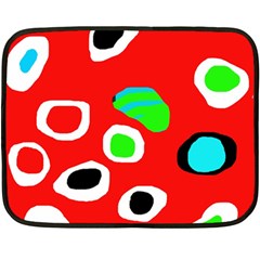 Red abstract pattern Fleece Blanket (Mini)