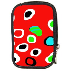 Red abstract pattern Compact Camera Cases