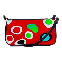 Red abstract pattern Shoulder Clutch Bags