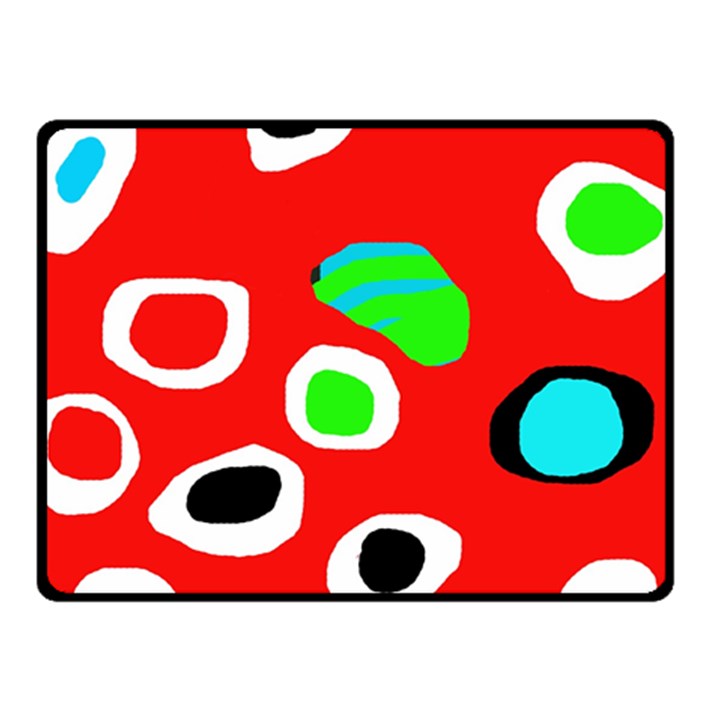 Red abstract pattern Fleece Blanket (Small)