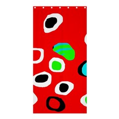 Red abstract pattern Shower Curtain 36  x 72  (Stall) 