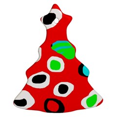 Red abstract pattern Ornament (Christmas Tree)