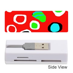 Red abstract pattern Memory Card Reader (Stick) 