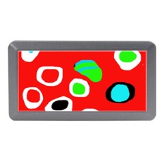 Red abstract pattern Memory Card Reader (Mini)