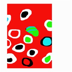 Red abstract pattern Small Garden Flag (Two Sides)