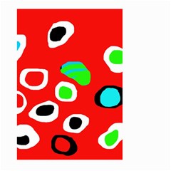 Red abstract pattern Large Garden Flag (Two Sides)