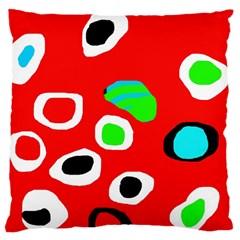 Red abstract pattern Large Cushion Case (Two Sides)