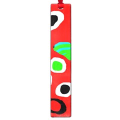 Red abstract pattern Large Book Marks