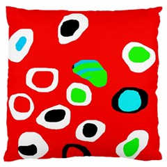 Red abstract pattern Standard Flano Cushion Case (One Side)