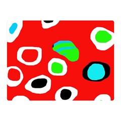 Red abstract pattern Double Sided Flano Blanket (Mini) 