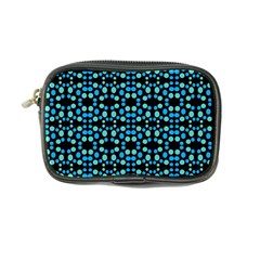 Dots Pattern Turquoise Blue Coin Purse by BrightVibesDesign