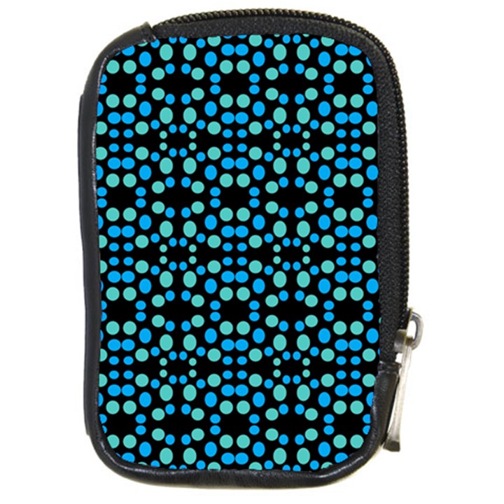 Dots Pattern Turquoise Blue Compact Camera Cases