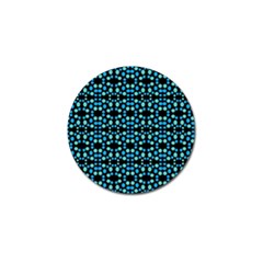 Dots Pattern Turquoise Blue Golf Ball Marker