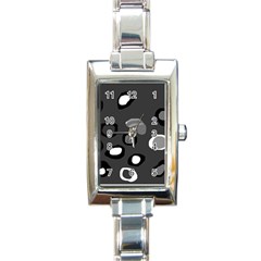 Gray abstract pattern Rectangle Italian Charm Watch