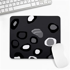 Gray Abstract Pattern Large Mousepads by Valentinaart