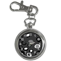 Gray abstract pattern Key Chain Watches