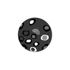 Gray abstract pattern Golf Ball Marker