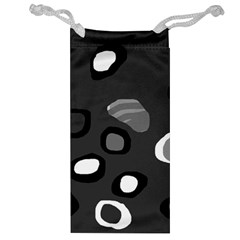 Gray abstract pattern Jewelry Bags