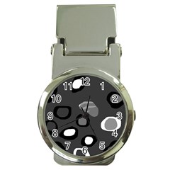 Gray abstract pattern Money Clip Watches