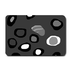 Gray abstract pattern Small Doormat 