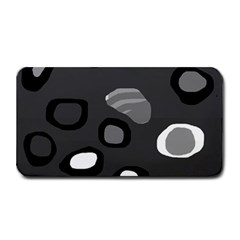 Gray abstract pattern Medium Bar Mats