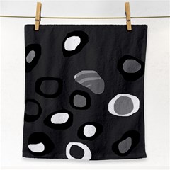 Gray abstract pattern Face Towel