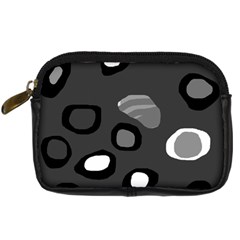 Gray abstract pattern Digital Camera Cases