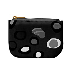 Gray abstract pattern Mini Coin Purses