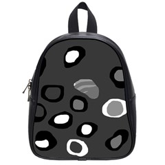 Gray abstract pattern School Bags (Small) 