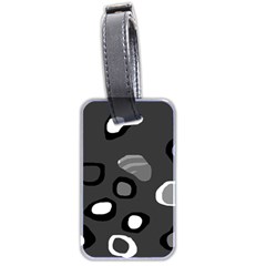 Gray abstract pattern Luggage Tags (Two Sides)