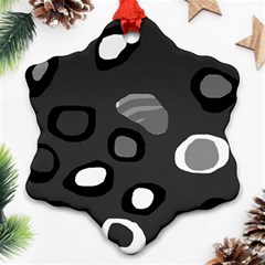 Gray abstract pattern Ornament (Snowflake) 