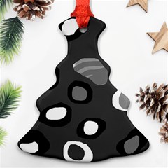 Gray abstract pattern Ornament (Christmas Tree)