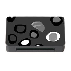 Gray abstract pattern Memory Card Reader with CF