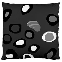 Gray abstract pattern Large Cushion Case (One Side)