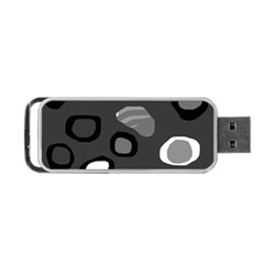 Gray abstract pattern Portable USB Flash (Two Sides)