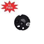 Gray abstract pattern 1  Mini Buttons (10 pack)  Front