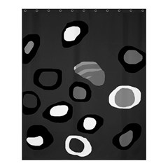 Gray Abstract Pattern Shower Curtain 60  X 72  (medium)  by Valentinaart