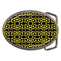 Dots Pattern Yellow Belt Buckles by BrightVibesDesign