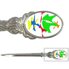 Colorful Amoeba Abstraction Letter Openers by Valentinaart