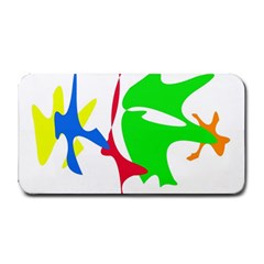 Colorful Amoeba Abstraction Medium Bar Mats by Valentinaart