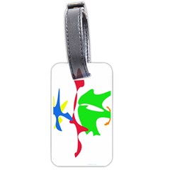 Colorful Amoeba Abstraction Luggage Tags (one Side)  by Valentinaart