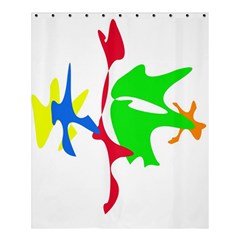 Colorful Amoeba Abstraction Shower Curtain 60  X 72  (medium)  by Valentinaart