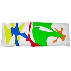 Colorful Amoeba Abstraction Body Pillow Case (dakimakura) by Valentinaart