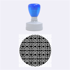 Dots Pattern Yellow Rubber Round Stamps (medium) by BrightVibesDesign