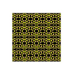 Dots Pattern Yellow Satin Bandana Scarf